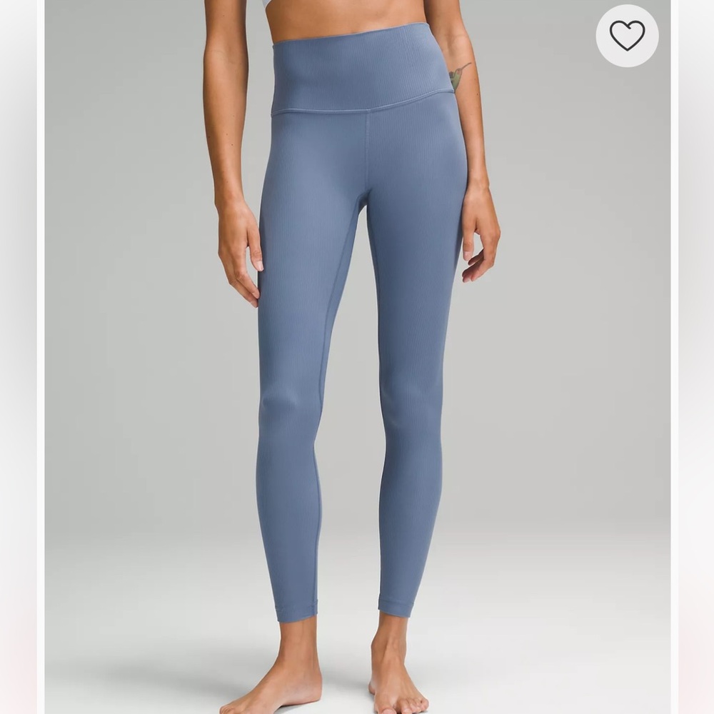NWT Lululemon Align ribbed HR leggings 28”